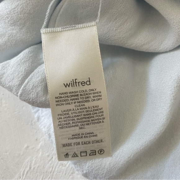 ARITZIA Wilfred Novella Dress Baby Blue Size 4 - Picture 10 of 11